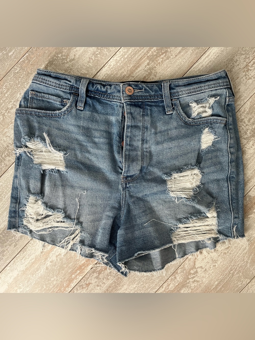 Hollister Distressed Mom Shorts